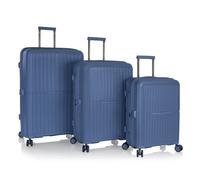 Heys AirLite 4 wheels Suitcase set 3-piece with expansion pleat blue