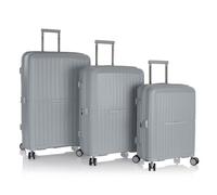 Heys AirLite 4 wheels Suitcase set 3-piece with expansion pleat gray