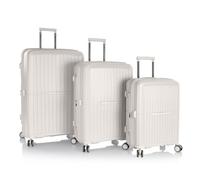 Heys AirLite 4 wheels Suitcase set 3-piece with expansion pleat white