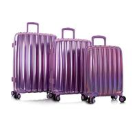 Heys Astro 4 wheels Suitcase set 3-piece with expansion pleat purple