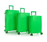 Heys HiLite 4 wheels Suitcase set 3-piece with expansion pleat green