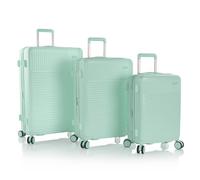 Heys Pastel 4 wheels Suitcase set 3-piece with expansion pleat green