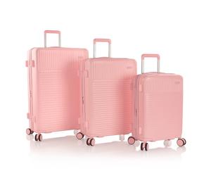 Heys Pastel 4 wheels Suitcase set 3-piece with expansion pleat orange