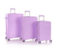 Heys Pastel 4 wheels Suitcase set 3-piece with expansion pleat purple