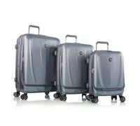 Heys Vantage 4 wheels Suitcase set 3-piece with expansion pleat gray