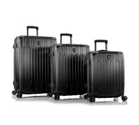 Heys Xtrak 4 wheels Suitcase set 3-piece with expansion pleat black