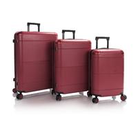 Heys Zen 4 wheels Suitcase set 3-piece with expansion pleat red