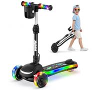 HeyScooter B/K Series Kid Electric Scooter,2/3 Wheel Foldable E Scooter Kid | Age 3-14丨FullBody LED Light丨5kg Lightweight丨Adjustable Height丨5.5" Solid Tyre丨100W Motor丨10km/h丨10km Range丨50kg Max Load丨IPX4
