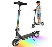HeyScooter B/K Series Kid Electric Scooter,2/3 Wheel Foldable E Scooter Kid | Age 3-14丨FullBody LED Light丨5kg Lightweight丨Adjustable Height丨5.5" Solid Tyre丨100W Motor丨10km/h丨10km Range丨50kg Max Load丨IPX4