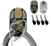 Heyshapeing 2PC Cpap Hose Holder with 4 Holding Clip CPAP Stand System Tubing Support for Breathing Machine, Provide Stable and Tangle Free C-Pap Mask Pipeline System to Make You Sleep Better