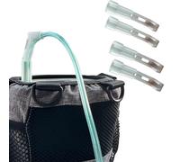 Heyshapeing Oxygen Hose Holder, Tubing Strain Relief & Support, Compatible with Oxygen Hoses, Portable Oxygen Tubing - 4PCS Transparent