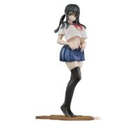 HEYSHENG Ecchi Original Character Curtain-chan Waifu Action Figure Collection Doll Gift Model Toys Anime Figure Home Decor Collectible 25cm/9.8in