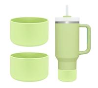 HEYSKAY 2pcs Protective Flask Silicone Boot Base for Stanley Quencher Adventure 30oz 40oz & Stanley IceFlow 20oz 30oz Tumbler, and Compatible with 12-24oz Hydro Sport Water Bottles,Yeti and More