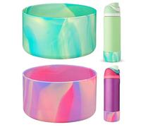 HEYSKAY 2PCS Silicone Boot for Owala Flask Water Bottle 32oz Anti-Slip Protective Sleeve for Owala Twist,FreeSip and Flip Stainless Steel Water Bottle BPA-Free Boot Bottom Base