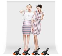 Heysliy White Screen Backdrop, 2x3M/6.5 x 9.8ft Chromakey Whitescreen Background Photography, Portable Collapsible Photo Backdrop for Photo Studio,Streaming, Gaming, YouTube Videos