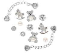 HeySocks Shoes Charms for Girls- DIY Flower & Butterfly, Bear Cute Removable Shoe Buckles Personalized Shoe Accessories for Kids Teens