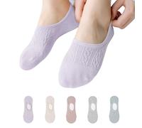 HeySocks Women’s Mesh No-Show Socks - 5 Pairs Breathable Cotton Anti-Slip, Comfortable Thin Invisible Ladies Low Cut Socks with Elastic Cuff Summer Casual