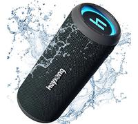 HEYSONG Bluetooth Speaker, Waterproof Portable Wireless Bluetooth Speakers With Led Light, 20W Loud Sound, TF Card, USB Playback, Pool Accessories for Kayak, Boat, Outdoor, Camping, Gifts for Men