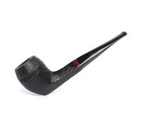 Heysong KH0042-9 Series Gold Contrast Color with Black Cumberland Stem Tobacco Pipe fit 9mm Filter HSKAH0042-9 (Black Sandblasted)