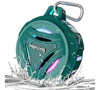 HEYSONG Shower Speaker, Waterpoof Portable Bluetooth Speakers Wireless with LED Lights, IP67, 36H Playtime, Rich Bass Small Speaker Bluetooth for Camping, Kayak, Beach, Bathroom, Travel, Gifts for Men