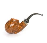 Heysong Tobacco Pipe with Exquisite Tattoo,The Bowl has an Elegantly Polished Surface,Worth Collecting for Pipe Lovers (Col.002)