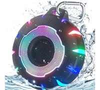 HEYSONG Waterproof Bluetooth Speaker, Shower Speaker with HD Sound, LED Light, Floating, Lightweight Portable Speakers for Travel, Pool, Beach, Kayak, Gifts for Girl, Teen