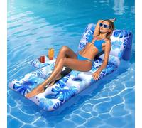 HeySplash Inflatable Tanning Pool,Pool Float Adult with Adjustable Backrest