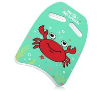 HeySplash Kids Swim Kickboard, Green Crab Print Pool Training Board