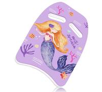 HeySplash Kids Swim Kickboard, Purple Mermaid Print Pool Training Board
