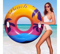 HeySplash Pool Floats for Adult, 42 Inch Large Pool Tubes with Handles