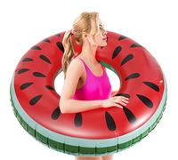 HeySplash Pool Inflatables, 102CM Large Swimming Rubber Ring for Adults, Inflatable Pool Toys Swim Floats Ring, Inflatable Pool Toys for Summer Beach Lake Party Decoration, Watermelon