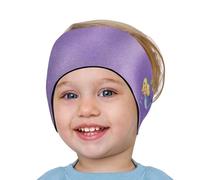 HeySplash Swimming Headband, Swimming Earplugs Kids Ear Plugs Ear Band Swimmer Ear Protection, Elastic Neoprene Ear Guard & Hair Guard for Kids Adults, Keep Water Out & Hold Earplugs in, Small, Purple