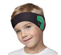 HeySplash Swimming Headband, Ear Protection, Neoprene Ear Guard and Hair Guard for Kids, Toddlers and Adults, Designed to Keep Water Out and Hold Earplugs in, Medium - Black