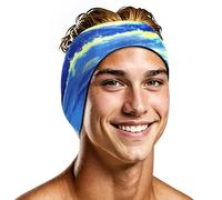HeySplash Swimming Headband, Elastic Neoprene Swimming Earplugs Kids Ear Plugs Ear Band Swimmer Protection, EarGuard & Hair Guard for Kids Adult, Keep Water Out, Hold Earplugs in, L, Blue Surfing