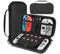 HEYSTOP Case Compatible with Nintendo Switch/Switch OLED Protective Hard Portable Travel Carry Case Shell Pouch Compatible with Nintendo Switch Console and Accessories
