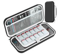 HEYSTOP Case for Nintendo Switch 2 Portable Full Hard Protection Travel Case Large Storage Capacity and 18 Game Card Slots for Nintendo Switch 2 Console and Accessories