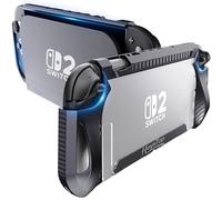 HEYSTOP Dockable Case for, Switch Cover TPU Case, Protective Case for Console and JoyCon Controller with Tempered Glass Screen Protector and Thumb Stick Caps