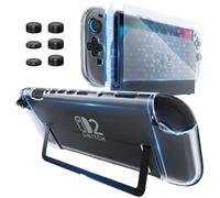 HEYSTOP Protective Cover Compatible with Nintendo Switch 2 Console Slim Hollow Bracket Design Case Shock-Absorption and Anti-Scratch Cover Skin for Nintendo Switch OLED 2025 Latest Model