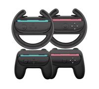 HEYSTOP Steering Wheels for Nintendo Switch 2 Joy-Con Grip Racing Wheels for Mario Kart 8 Deluxe 4 in 1 Mario Kart Game Switch 2 Steering Wheel Grip Cover Joy-Con Controller Accessories