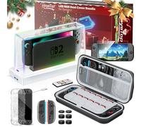 HEYSTOP Switch 2 Bundle Accessory Set for Nintendo Switch 2 Console with Switch 2 Carry Case, Switch 2 Protective Cover, Switch 2 Dust Cover Dock, Switch 2 Screen Protector for Nintendo Switch 2