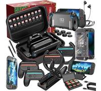 HEYSTOP Switch 2 Large Case for Nintendo Switch 2 Accessories Bundle 26-in-1 with Dockable Protective Cover for Nintendo Switch 2 Joycon Grip,Tempered Film for Nintendo Switch 2 Charge Dock, etc