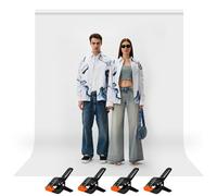 Heysyli White Screen Backdrop, 2x3M/6.5 x 9.8ft Portable Photo Backdrop for Photo Studio