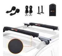 HEYTRIP Roof Rack Pads 30" Aero Crossbar Pads for Kayak/Surfboard/SUP/Canoe with 15FT Tie-Down Straps and Storage Bag