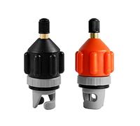 HEYTUR Inflatable Boat SUP Pump Adapter Standard Schrader Conventional Air Pump Air Valve Adapter Spoke Plate Attachment (Black+Orange)