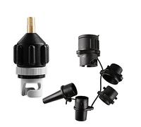 HEYTUR Inflatable Boat SUP Pump Adaptor Standard Schrader Conventional Air Pump Air Valve Adapter Spoke Plate Attachment (Black+Multi)