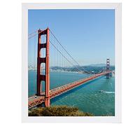 HEYTUYA 7x11 inch Picture Frame White for Wall Hanging or Tabletop, 7 x 11 Frame Wall Gallery Photo Frame with Shatter Resistant Plexiglas, White