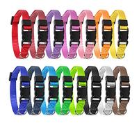 Heyu-Lotus 15 Pack Puppy Collars, Adjustable Puppy Whelping Collars Small Dog Safety Soft Nylon Pet Welping for Small Dogs And Cats, Assorted Colors