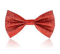 Heyu-Lotus Glitter Bow Tie Sparkling Sequin Bowtie and Adjustable Strap Buckle Shiny Glittering Pre-tied Bow tie for Men Bachelor Dance Hen Night Party Carnival Christmas Fancy Dress Stage Show
