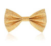 Heyu-Lotus Glitter Bow Tie Sparkling Sequin Bowtie and Adjustable Strap Buckle Shiny Glittering Pre-tied Bow tie for Men Bachelor Dance Hen Night Party Carnival Christmas Fancy Dress Stage Show