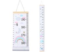 Heyu-Lotus Kids Height Chart, 200X20CM Wall Hanging Growth Chart Removable Canvas and Wood Measuring Ruler for Baby Boys Girls Children Bedroom Decoration(Unicorn 2)